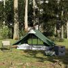 vidaXL Tenda da Campeggio per 2 Persone Verde Impermeabile