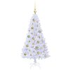 vidaXL Albero di Natale artificiale Bianco 120 cm PVC e Acciaio