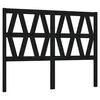 vidaXL Testiera per Letto Nera 156x4x100 cm in Legno Massello di Pino