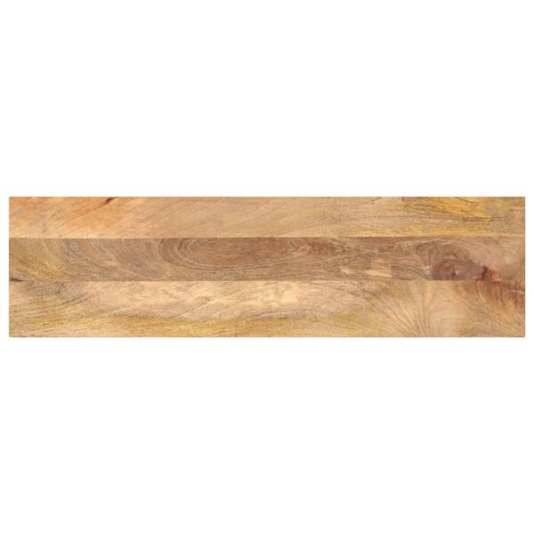 vidaXL Piano per Tavolo 120x30x2,5cm Rettangolare Legno Massello Mango