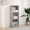 vidaXL Libreria Grigio Cemento 40x24x109 cm in Truciolato