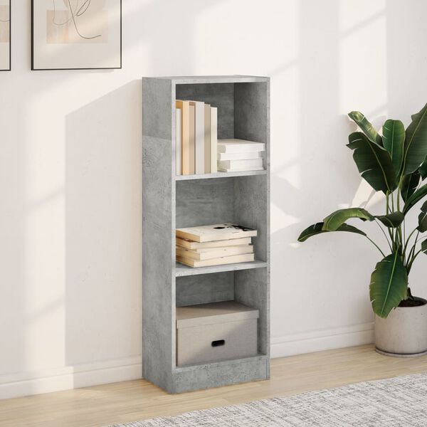 vidaXL Libreria Grigio Cemento 40x24x109 cm in Truciolato