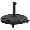 vidaXL Base per ombrellone 15.35 kg Nero Ferro Circolare
