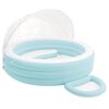 INTEX Float Lounge da Piscina con Tenda Azzurro Chiaro e Bianco PVC