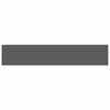 vidaXL Scaffale a Parete Grigio Lucido 120x23,5x3,8 cm in MDF