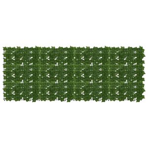 vidaXL Schermo per balcone con foglie Verde 200 x 75 cm