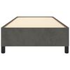 vidaXL Giroletto senza Materasso Grigio Scuro 80x200 cm Velluto