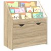 vidaXL Libreria per Bambini Rovere Sonoma 60 x 29,5 x 69 cm