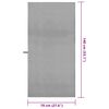 vidaXL Asciugamani Sportivi 2 pcs Grigio scuro 140 x 70 cm