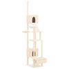vidaXL Albero per Gatti da Pavimento a Soffitto Crema 277-303 cm