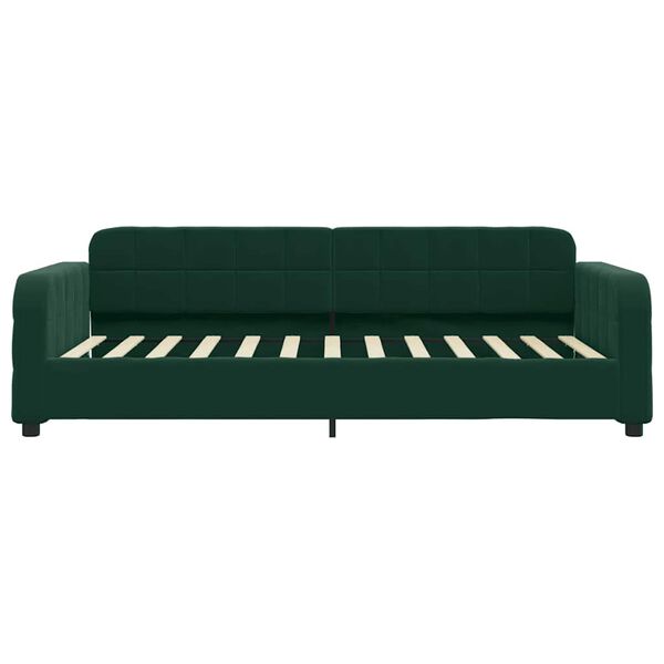 vidaXL Letto da Giorno Verde Scuro 80x200 cm in Velluto