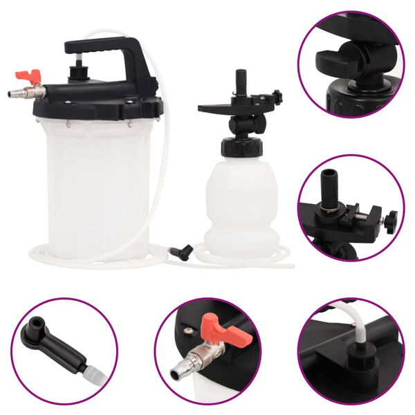 vidaXL Spurgo Freni Bianco e Nero 3 L