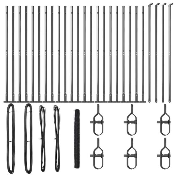 vidaXL Palo della recinzione Grigio 50 x 1,4 m (maglia da 50 mm)