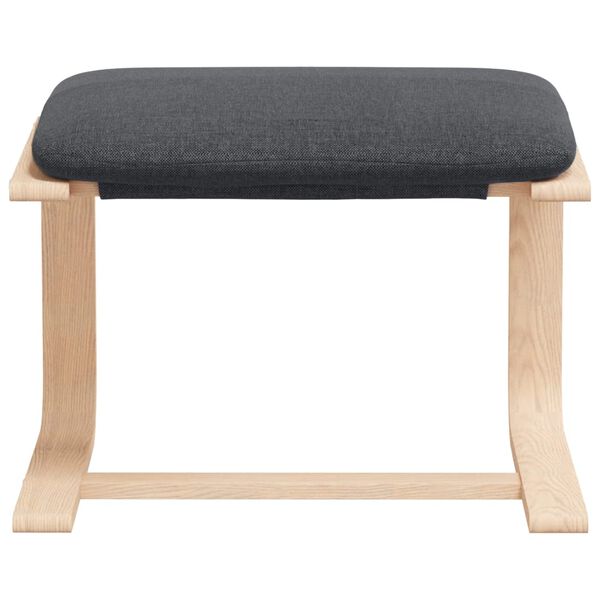 vidaXL Poltrona Relax con Poggiapiedi Grigio Chiaro in Tessuto