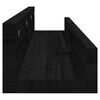 vidaXL Mensole da Parete 2 pz Nero 80x12x9cm in Legno Massello di Pino