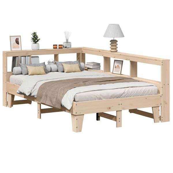 vidaXL Letto Libreria senza Materasso 120x200cm Legno Massello di Pino