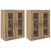 vidaXL Armadi da Muro 2 pz rovere artigianale 69,5 x 34 x 90 cm