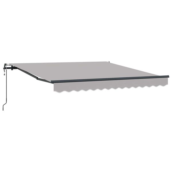 vidaXL Tenda Retrattile Grigio chiaro 300 x 250 cm Tessuto e Alluminio