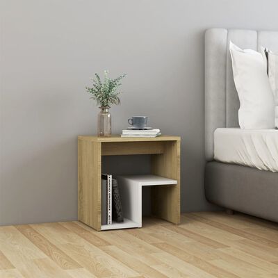 Comodino Rovere Sonoma 40x35x47,5 Cm In Legno Multistrato 827330 - 6