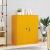 vidaXL Armadio Giallo senape 90 x 40 x 105 cm Acciaio