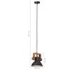 vidaXL Lampada a Sospensione Industriale 25 W Nera Rotonda 19 cm E27