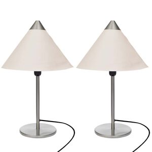 vidaXL Lampade 2 pcs Bianco 25 x 25 x 40 cm Carta
