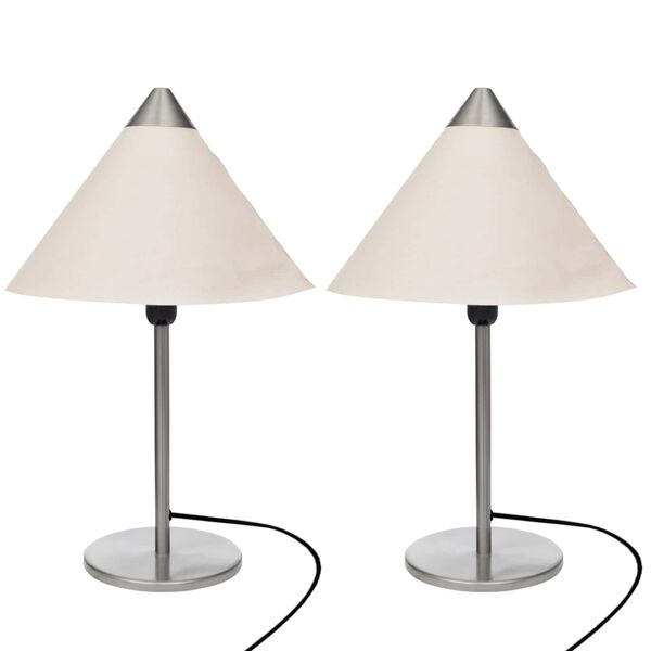 vidaXL Lampade 2 pcs Bianco 25 x 25 x 40 cm Carta