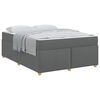 vidaXL Struttura del letto Grigio scuro 160 x 200 cm Tessuto