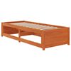 vidaXL Dormeuse senza Materasso Marrone Cera 90x200 cm Legno di Pino