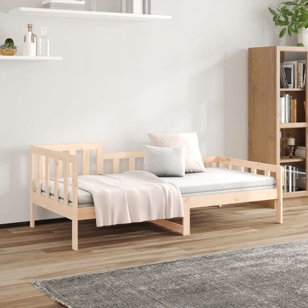 vidaXL Dormeuse senza Materasso 90x200 cm in Legno Massello di Pino