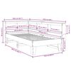 vidaXL Letto Libreria senza Materasso Bianca 90x200 cm Legno di Pino