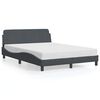 vidaXL Giroletto Dover Grigio Scuro 137x190 cm in Velluto