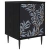 vidaXL Armadio da Notte DOKKUM Rovere Nero 36 x 33 x 51 cm