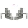 vidaXL Scrivania ad angolo Grigio cemento 101,5 x 149,5 x 149,5 cm