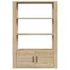 vidaXL Credenza Rovere Sonoma 80x30x119,5 cm in Legno Multistrato