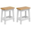vidaXL Sgabello da bar EKAI 2 pz Bianco 40 x 29 x 45,5 cm