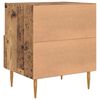 vidaXL Comodino con cassetto 2 pcs Legno vecchio 40 x 35 x 47,5 cm