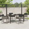 vidaXL Set da Pranzo per Giardino 5 pcs Grigio polyrattan