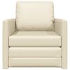 vidaXL Divano letto Crema 74 x 77 x 81 cm Velluto