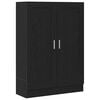 vidaXL Armadio per Libri 3 livelli 82,5 x 30,5 x 115 cm Rovere Nero