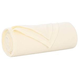 vidaXL Coperta Crema 170 x 130 cm Panno