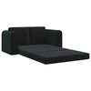 vidaXL Divano letto 60cm Nero Velluto