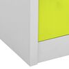 vidaXL Armadietti Chiavi 5pz Grigio Chiaro Verde 90x45x92,5cm Acciaio