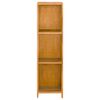 vidaXL Libreria 30x30x110 cm in Legno Massello di Teak