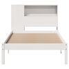 vidaXL Letto Libreria senza Materasso Bianco 90x190 cm Massello Pino