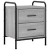 vidaXL Armadio da Notte Sonoma grigio 40 x 30 x 50 cm