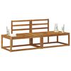 vidaXL Divano da Esterno 2 Pezzo Naturale 182,5 x 63 x 73 cm