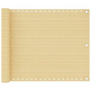 vidaXL Schermo Frangivista per Balconi Beige 75x300 cm in HDPE