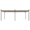 vidaXL Pergola con Tetto Retrattile Tortora 589x292x230 cm