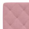 vidaXL Letto con Materasso Rosa 180x200 cm in Velluto